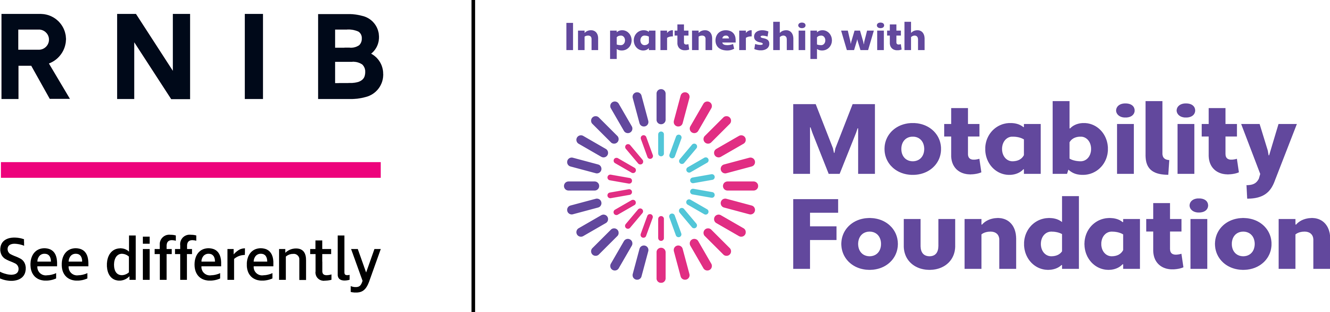 Future journeys RNIB & Motability foundation logos